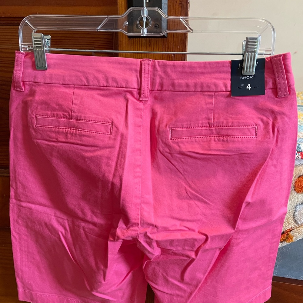 Hot Pink J Crew Bermuda Shorts Size 4 NWT - Picture 2 of 4